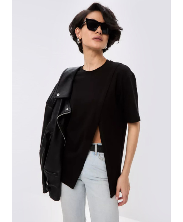 Футболка бавовняна асиметрична