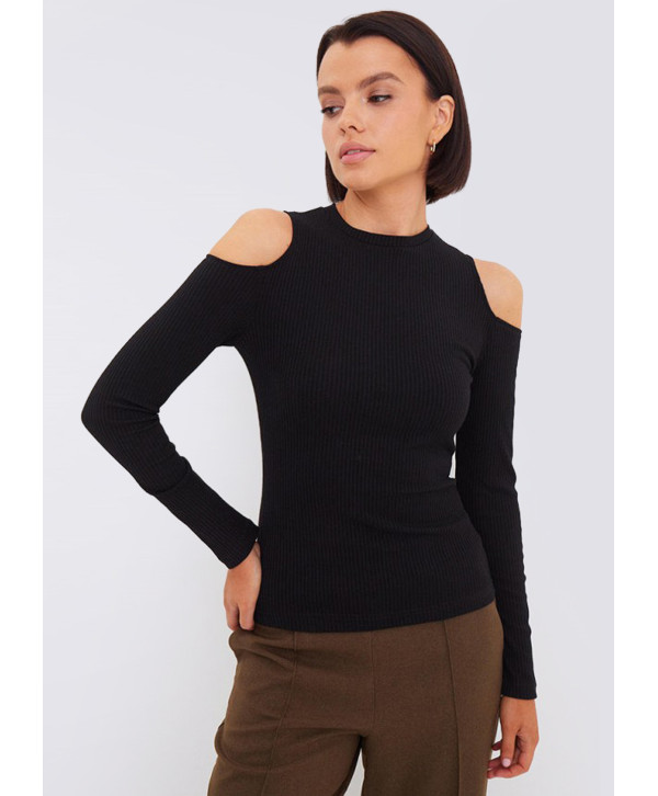 Гольф в рубчик з відкритими плечима Гольф в рубчик з відкритими плечима