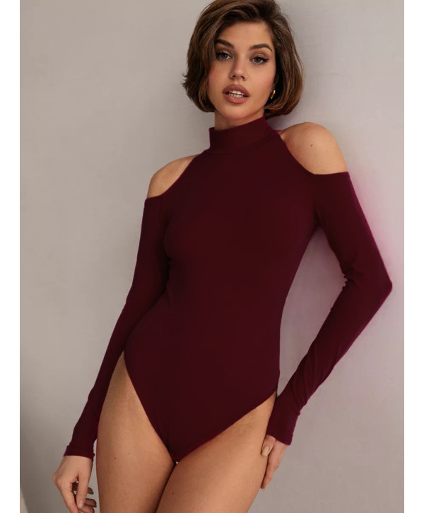 Боді бавовняний "Квіта" бордовий