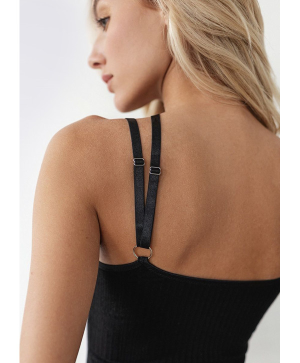 Асиметричний боді в рубчик "Злата" Асиметричний боді в рубчик "Злата"