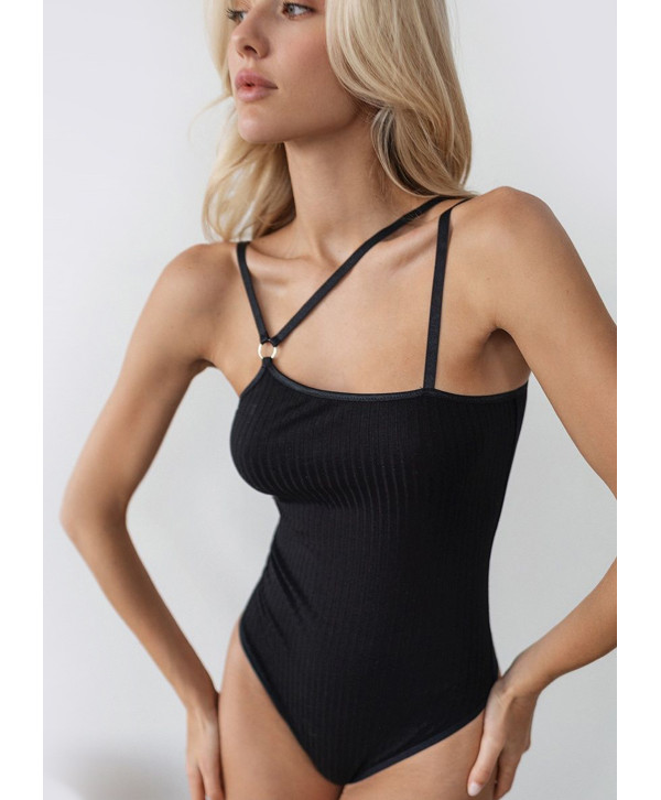 Асиметричний боді в рубчик "Злата" Асиметричний боді в рубчик "Злата"