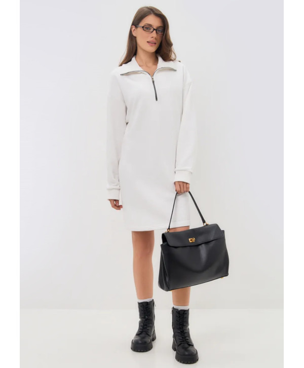 Сукня з бавовняного трикотажу з начосом