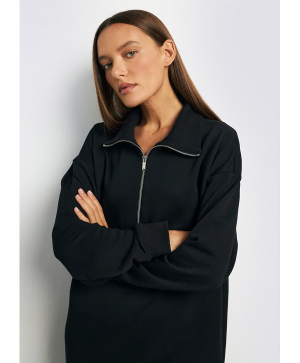 Сукня з бавовняного трикотажу з начосом Сукня з бавовняного трикотажу з начосом