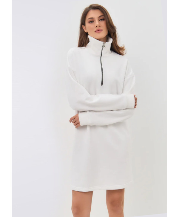 Сукня з бавовняного трикотажу з начосом Сукня з бавовняного трикотажу з начосом