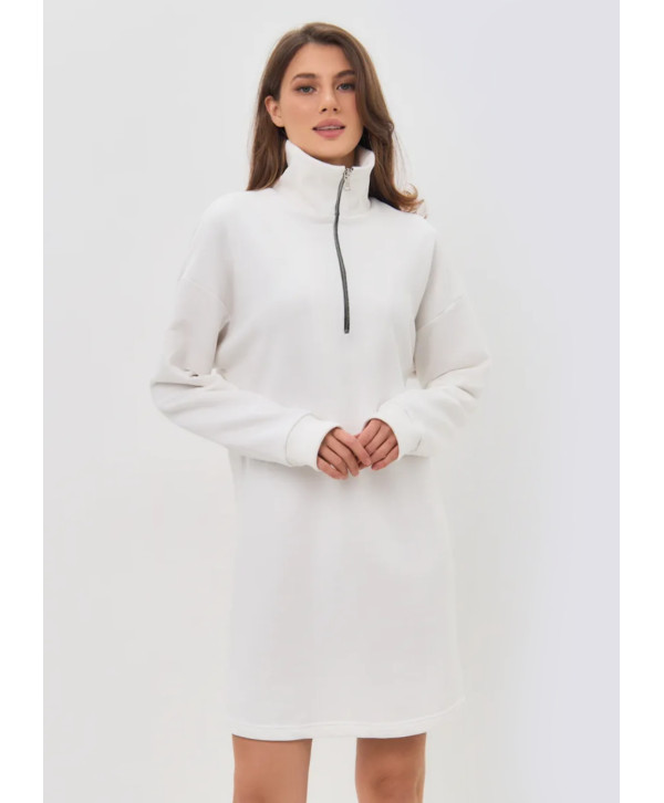 Сукня з бавовняного трикотажу з начосом Сукня з бавовняного трикотажу з начосом