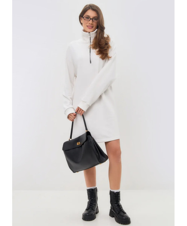 Сукня з бавовняного трикотажу з начосом