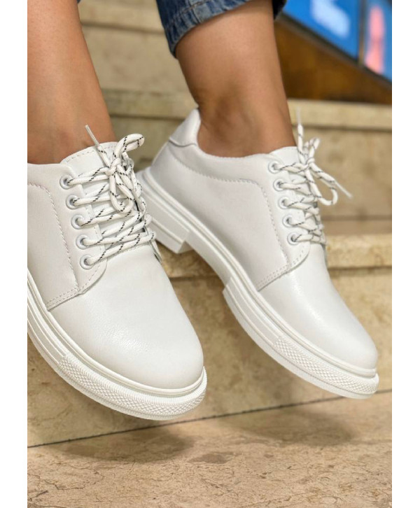 Туфлі на шнурівці, білі Туфлі на шнурівці, білі