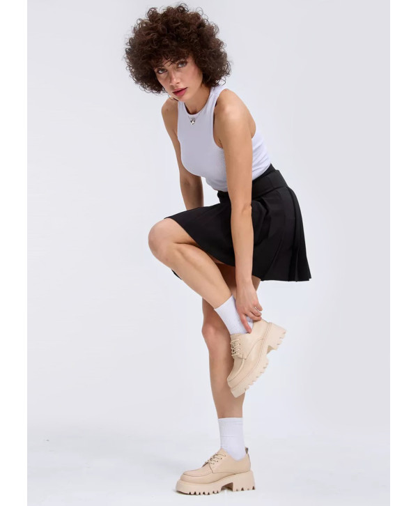 Туфлі закриті на платформі, шкіра Туфлі закриті на платформі, шкіра