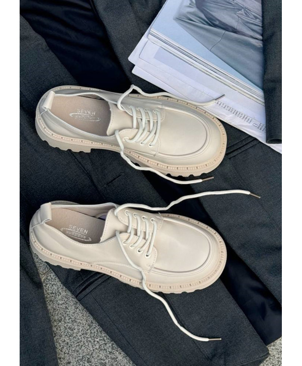 Туфлі закриті на платформі, шкіра Туфлі закриті на платформі, шкіра