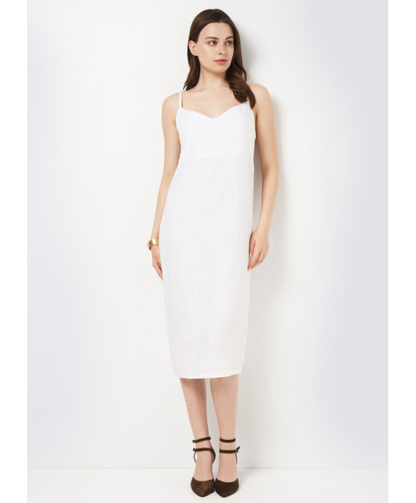 Сукня лляна, біла