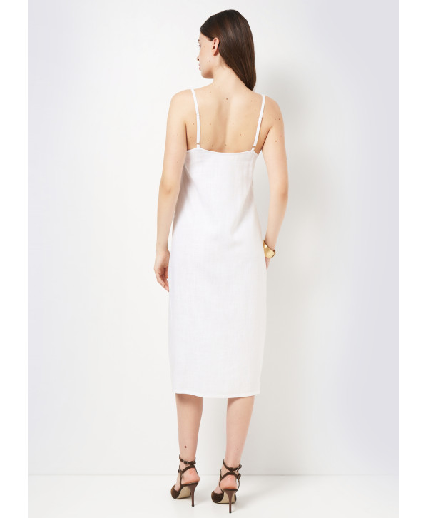 Сукня лляна, біла