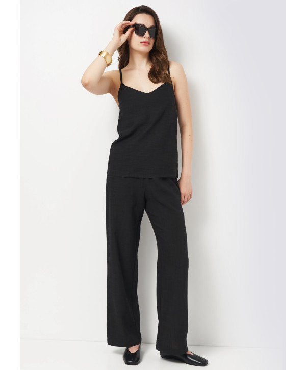 Брюки лляні, чорні Брюки лляні, чорні