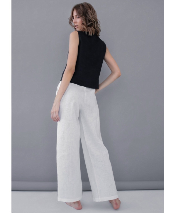 Брюки лляні, білі Брюки лляні, білі