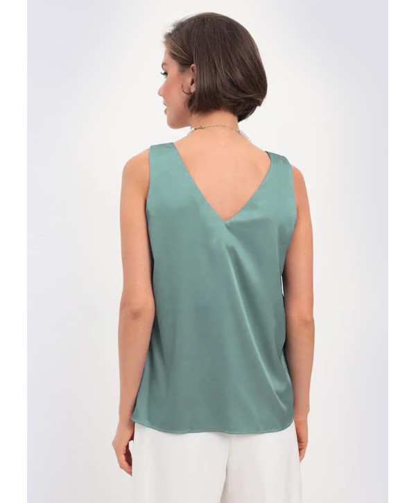 Майка шовкова, м'ятний Майка шовкова, м'ятний