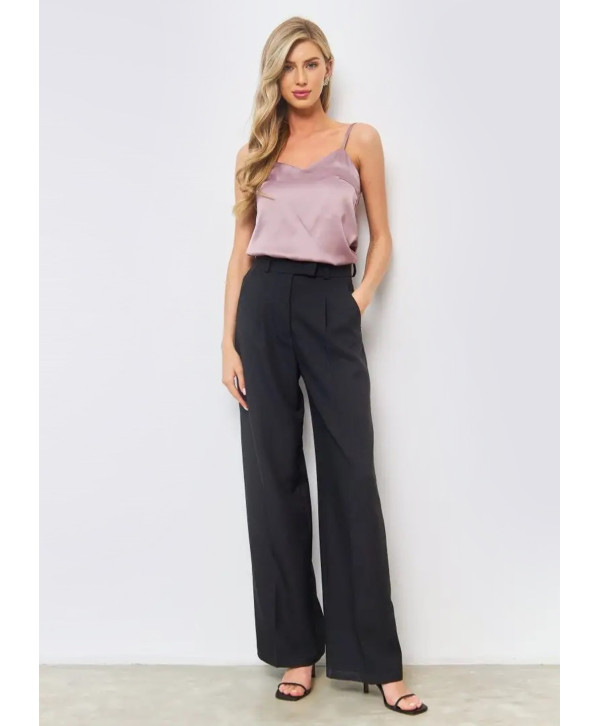 Майка шовкова коротка, лілова