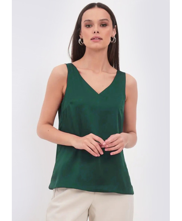 Майка шовкова, темно-зелений Майка шовкова, темно-зелений