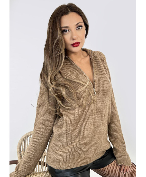 Светр в`язаний на блискавці Светр в`язаний на блискавці