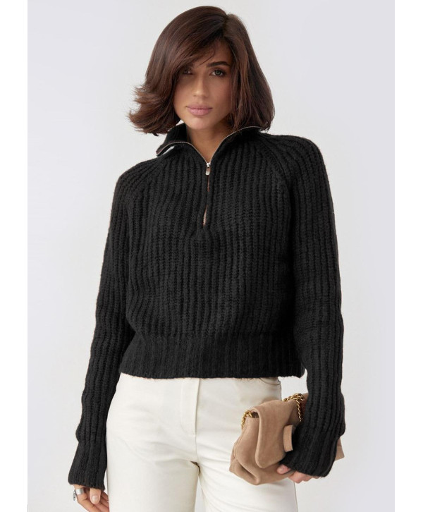 Светр теплий вкорочений з вовною