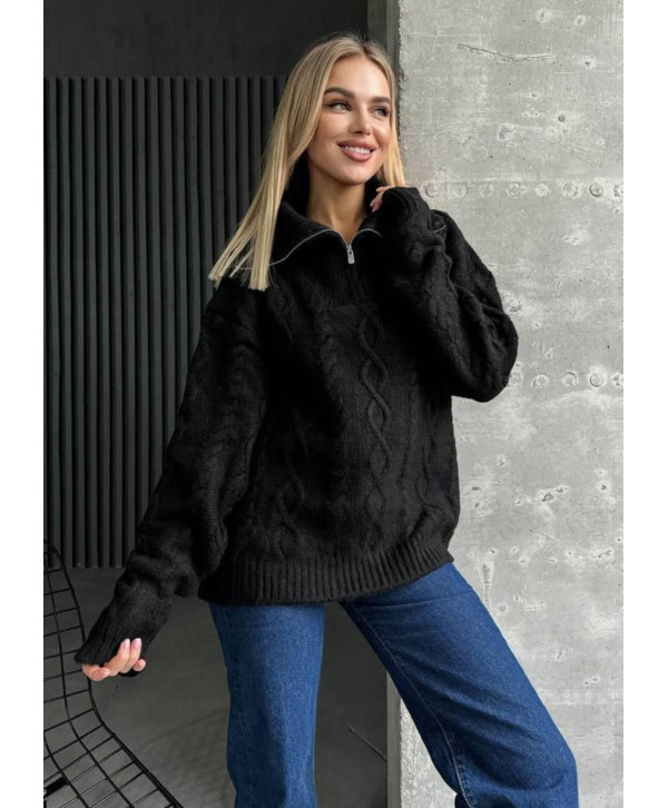 Светр теплий подовжений з вовною