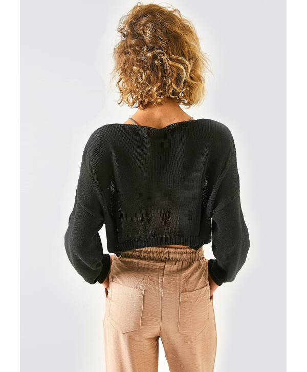 В`язаний светр кроп В`язаний светр кроп