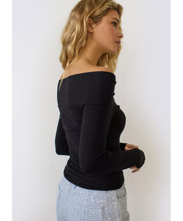 Лонгслів з відкритими плечима Лонгслів з відкритими плечима