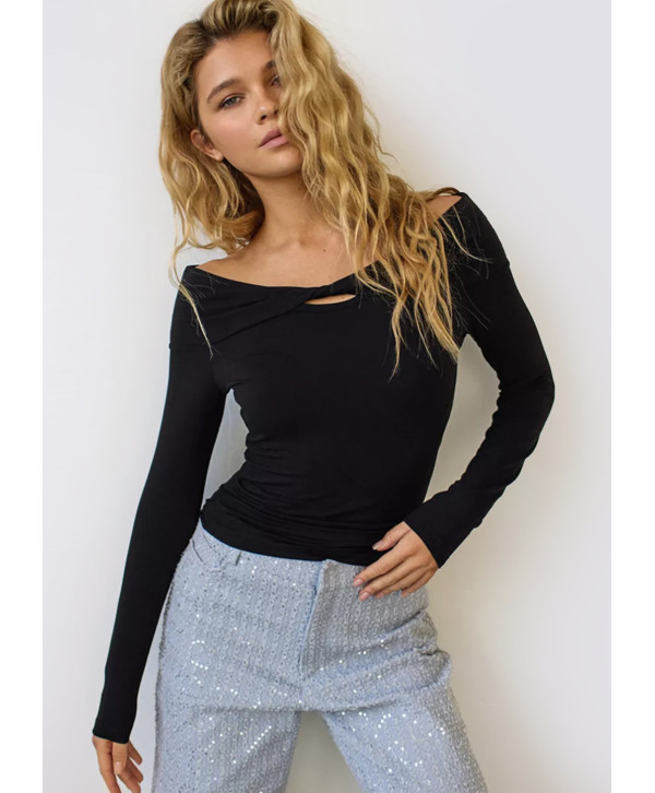 Лонгслів з відкритими плечима Лонгслів з відкритими плечима