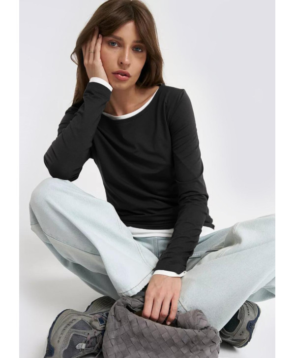 Лонгслів класичний бавовняний, комплект із 2х Лонгслів класичний бавовняний, комплект із 2х