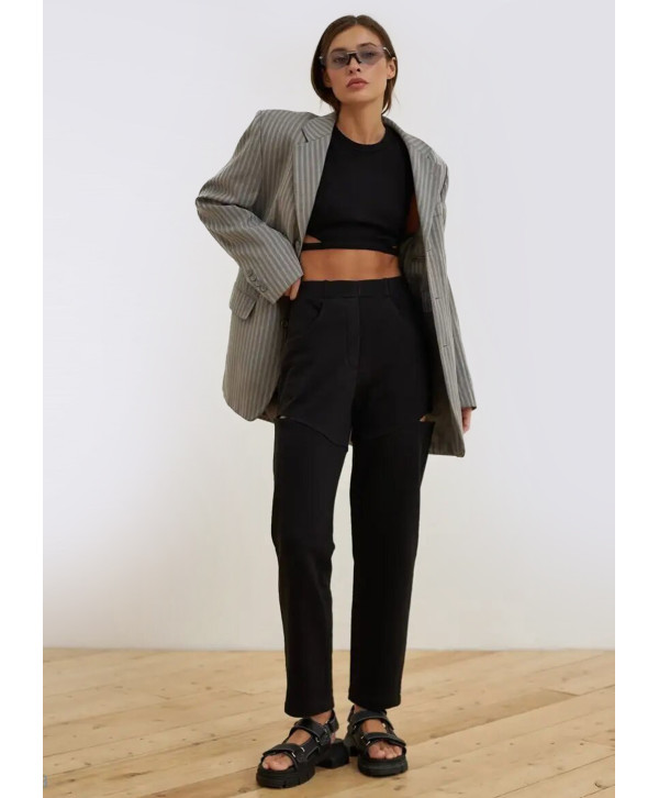 Брюки трикотажные с разрезами Брюки трикотажные с разрезами