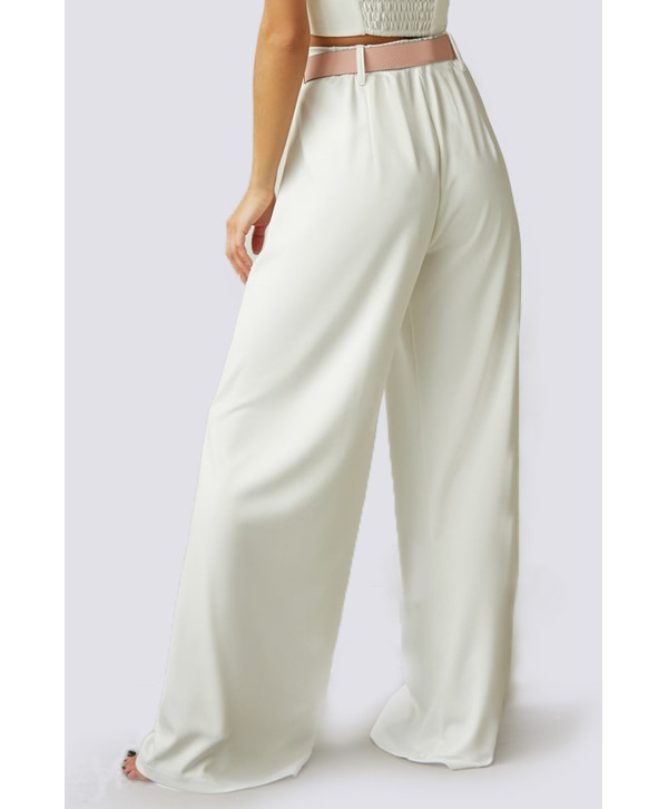 Брюки палаццо, білі