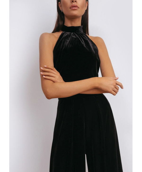 Комбінезон з відкритою спиною оксамитовий Комбінезон з відкритою спиною оксамитовий