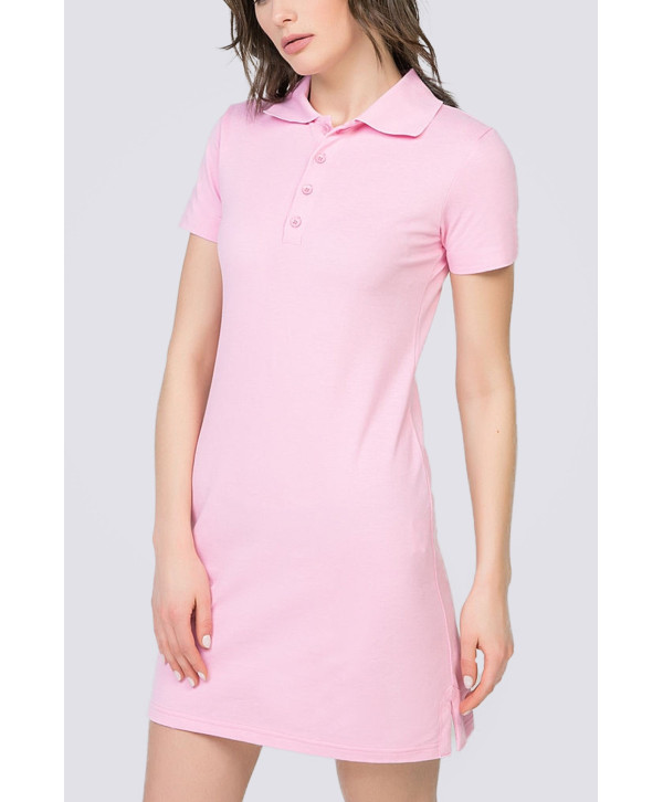 Сукня поло, рожева