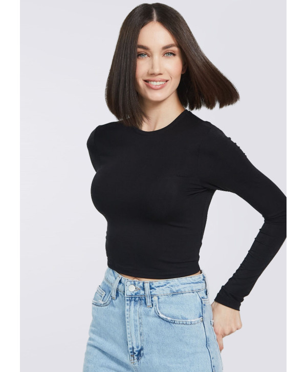 Кроп топ, чорний Кроп топ, чорний