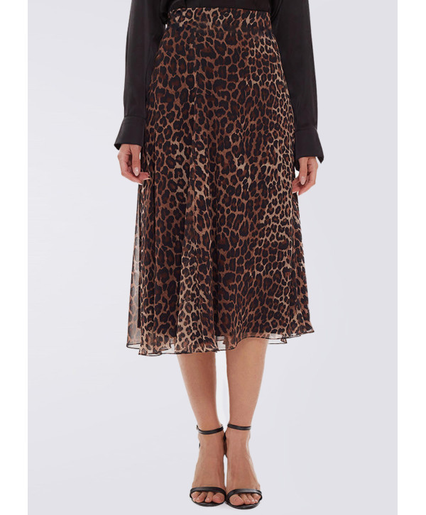 Спідниця "A-line" міді, шифон принт Спідниця "A-line" міді, шифон принт
