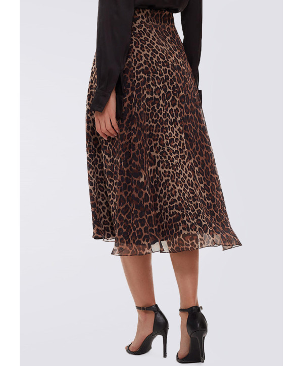 Спідниця "A-line" міді, шифон принт Спідниця "A-line" міді, шифон принт