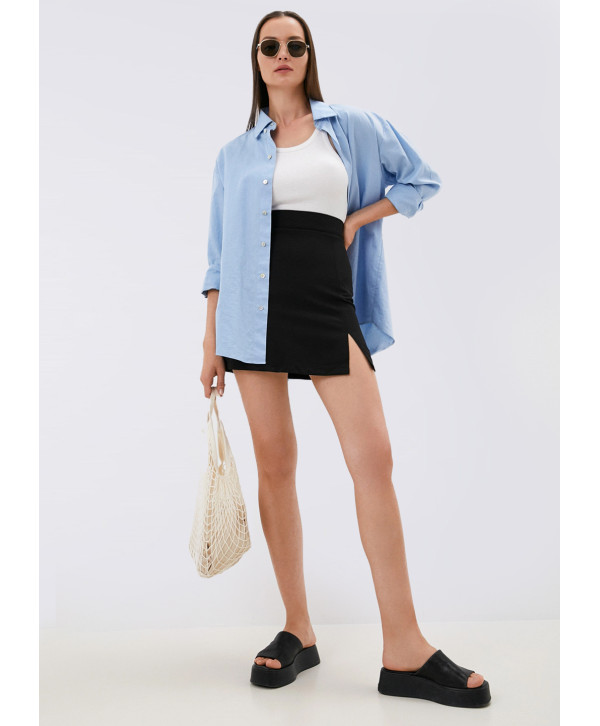 Спідниця міні літня, чорна Спідниця міні літня, чорна